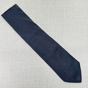 Cacharel Silk Necktie Mens Gray Ribbed Jacquard Italian Designer Classic Formal